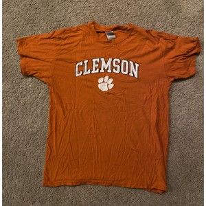 Orange Clemson Tigers T Shirt Size Medium Perfect Condition